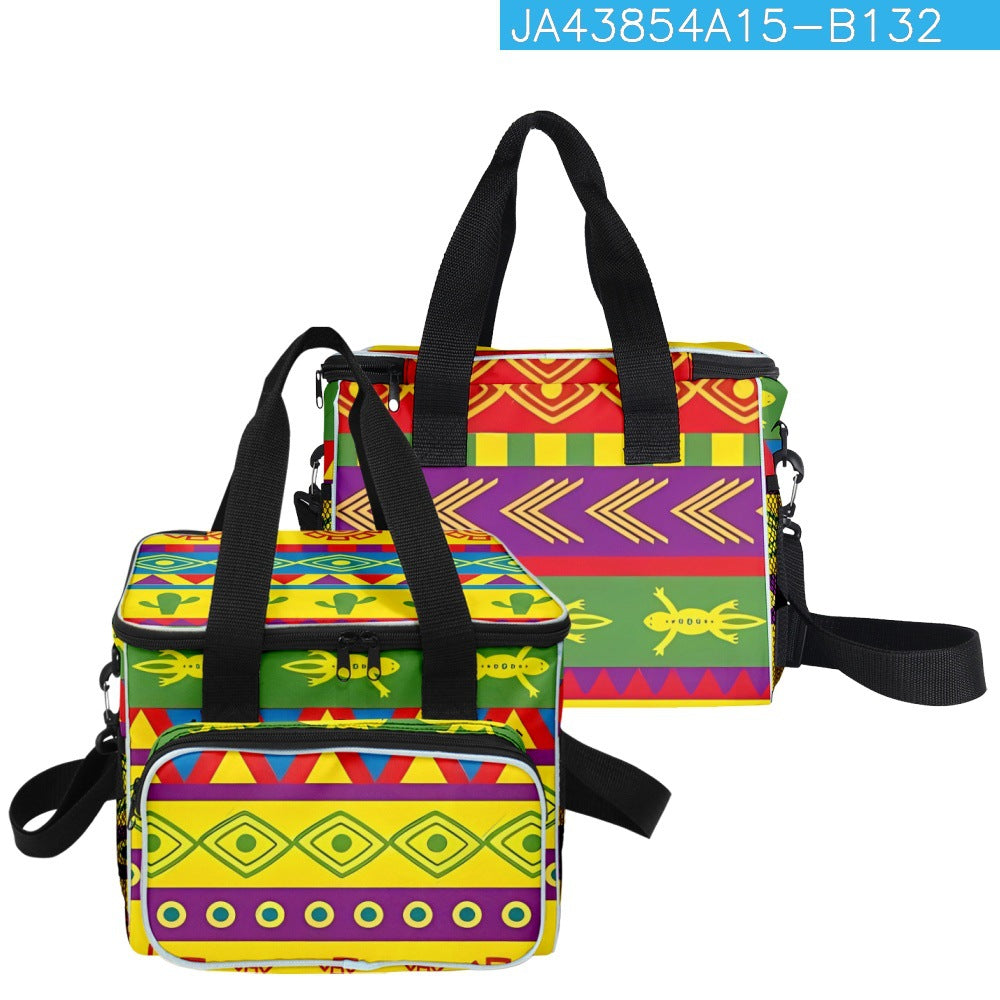 Wholesale Polyester Mexico Aztec Printed Thermal Bag